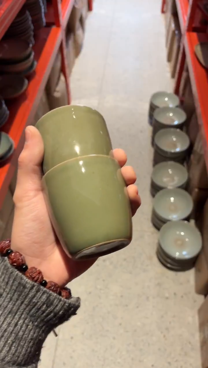 瓷片龙泉青水杯（拍一发二）