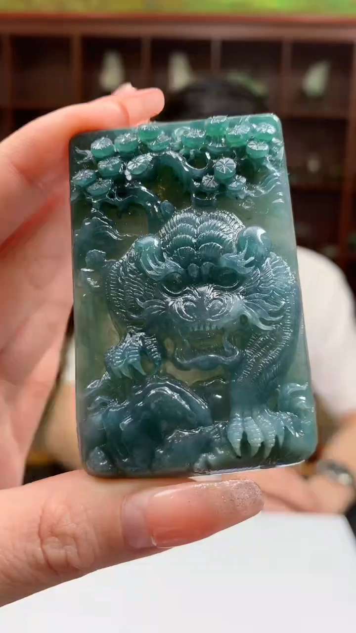 【闪购商品】定制翡翠未镶嵌1049ry-毛货挂件32