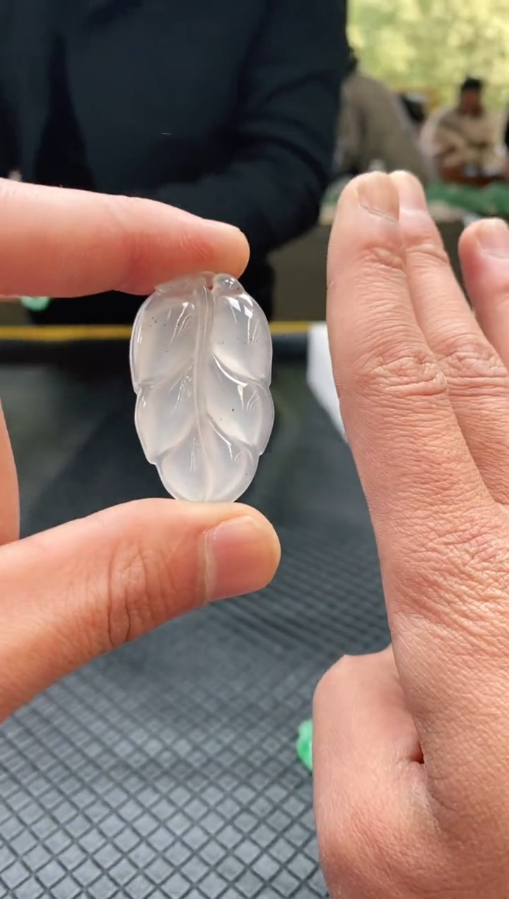 【闪购商品】石英质玉吊坠未镶嵌6-冰飘花天然非洲翠·-吊坠·