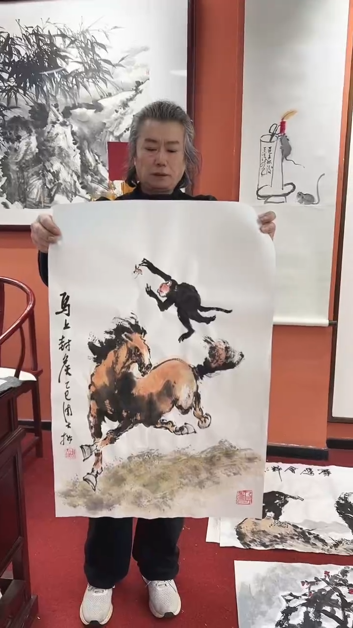 国画周大拙/国画/花鸟