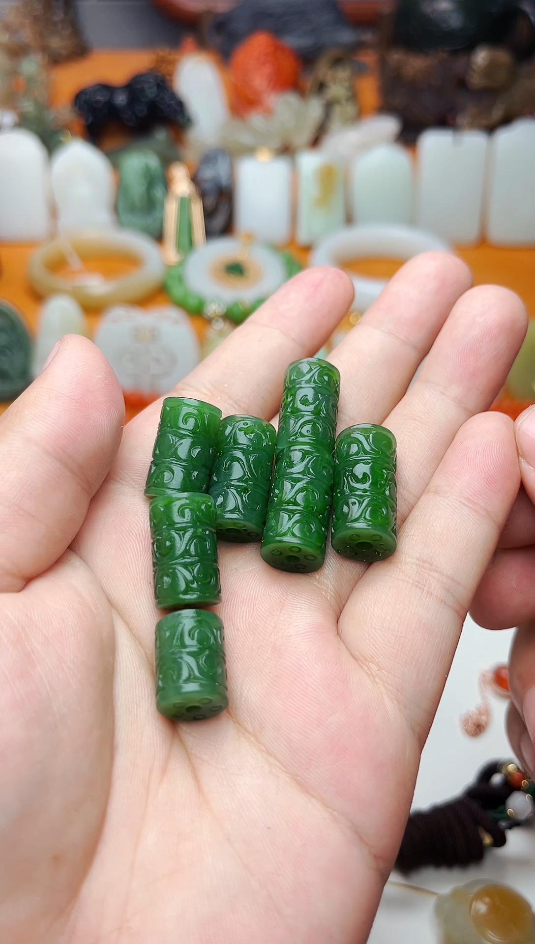 【闪购商品】和田玉颈饰未镶嵌桶珠多样性拍一发一