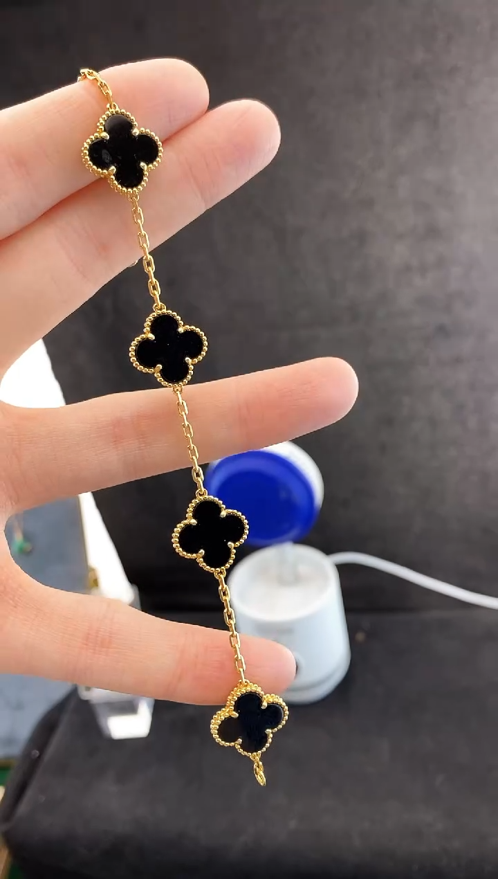 【闪购商品】玛瑙/玉髓手链18K金镶嵌.