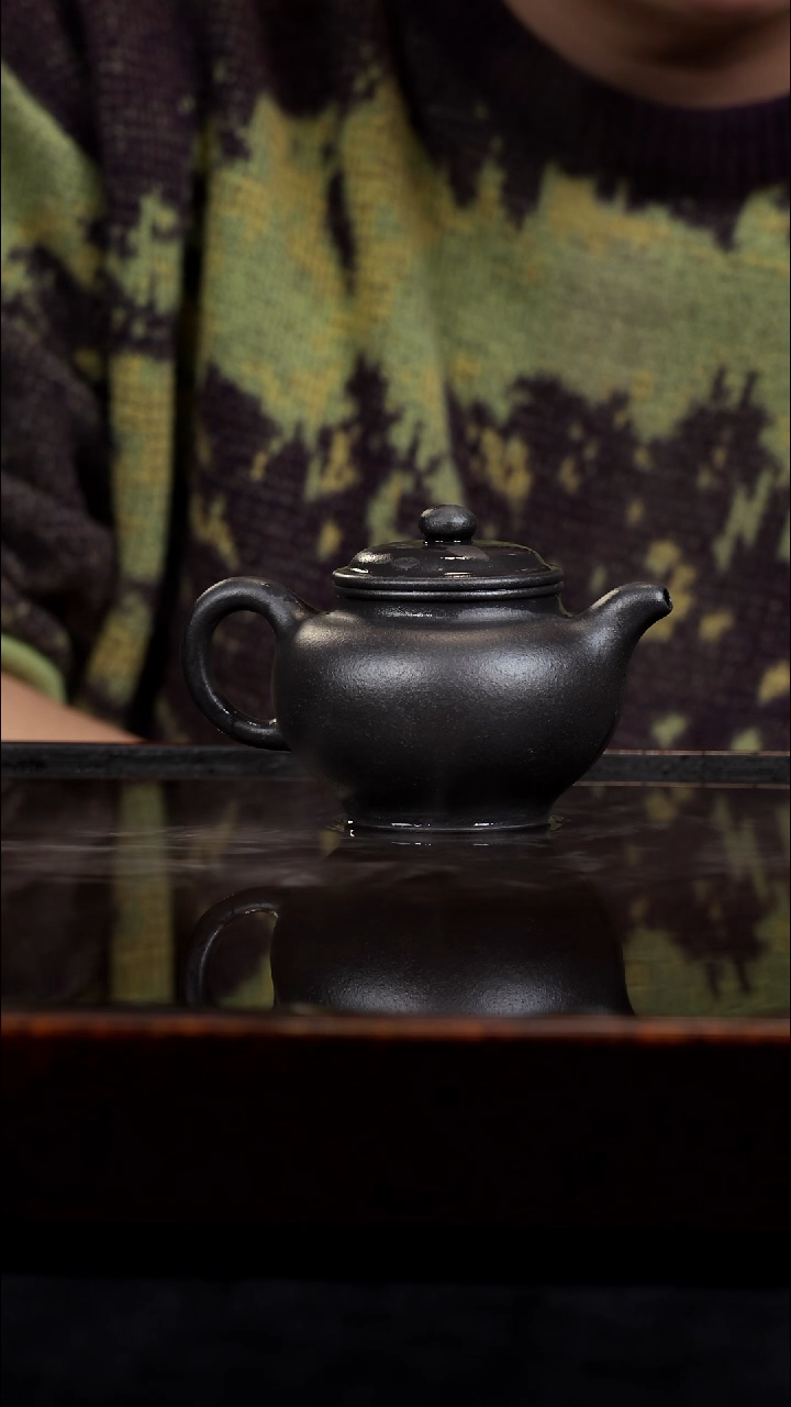 茶壶紫砂半手工赵庄朱泥雾灰掇只