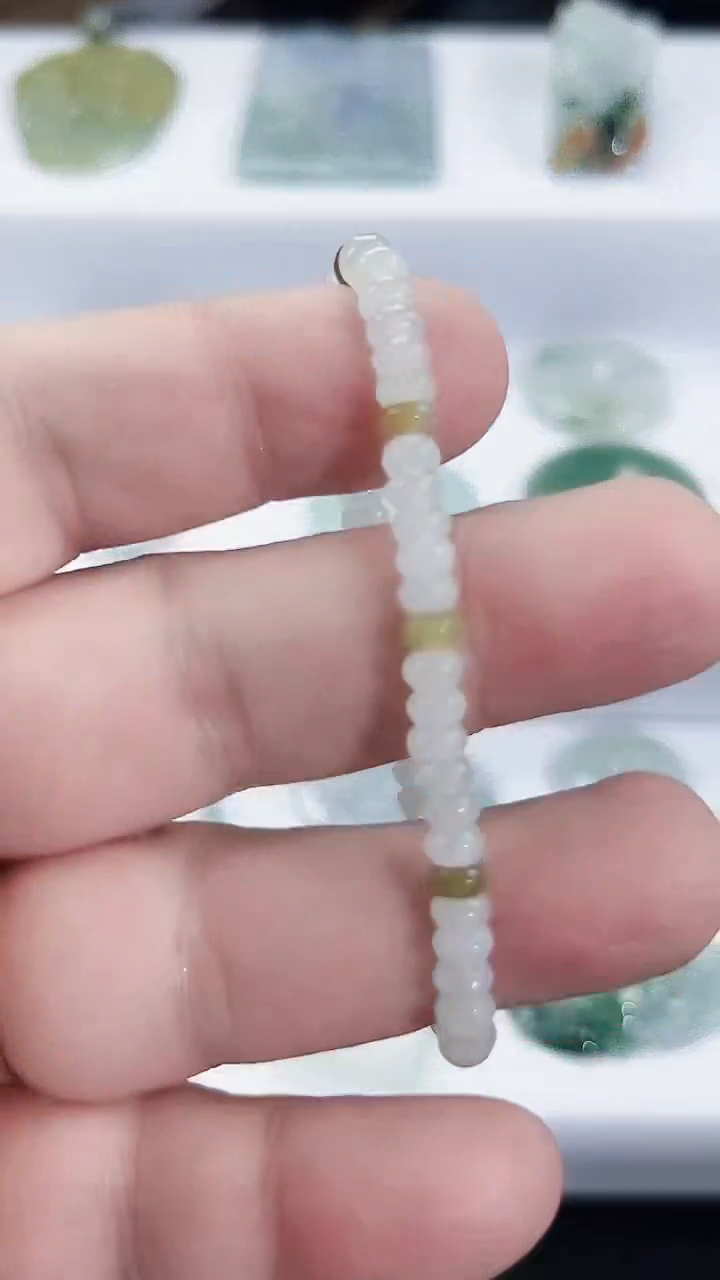 未镶嵌手串翡翠天然缅甸A货翡翠    手串