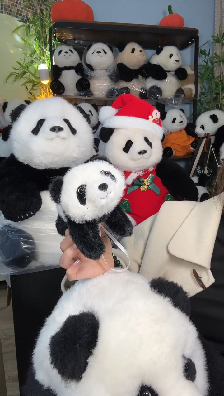 毛绒花花七仔站肩