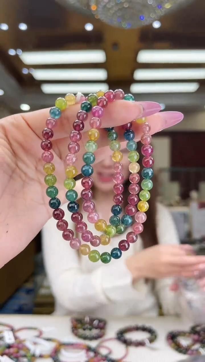 【闪购商品】碧玺/未镶嵌6mm+碧玺多圈46多样性发货