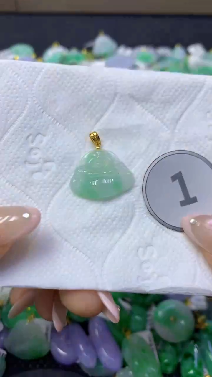 颈饰未镶嵌翡翠天然缅甸翡翠A货