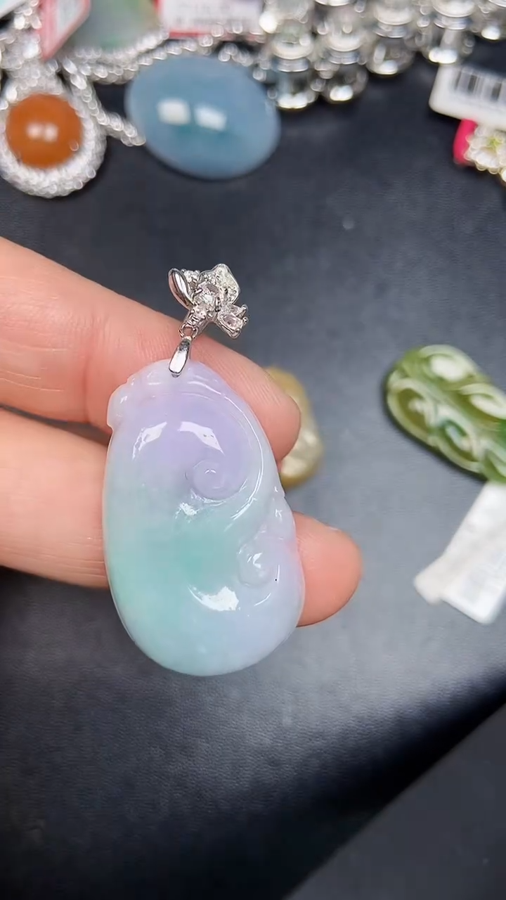 银S925镶嵌戒指翡翠3020