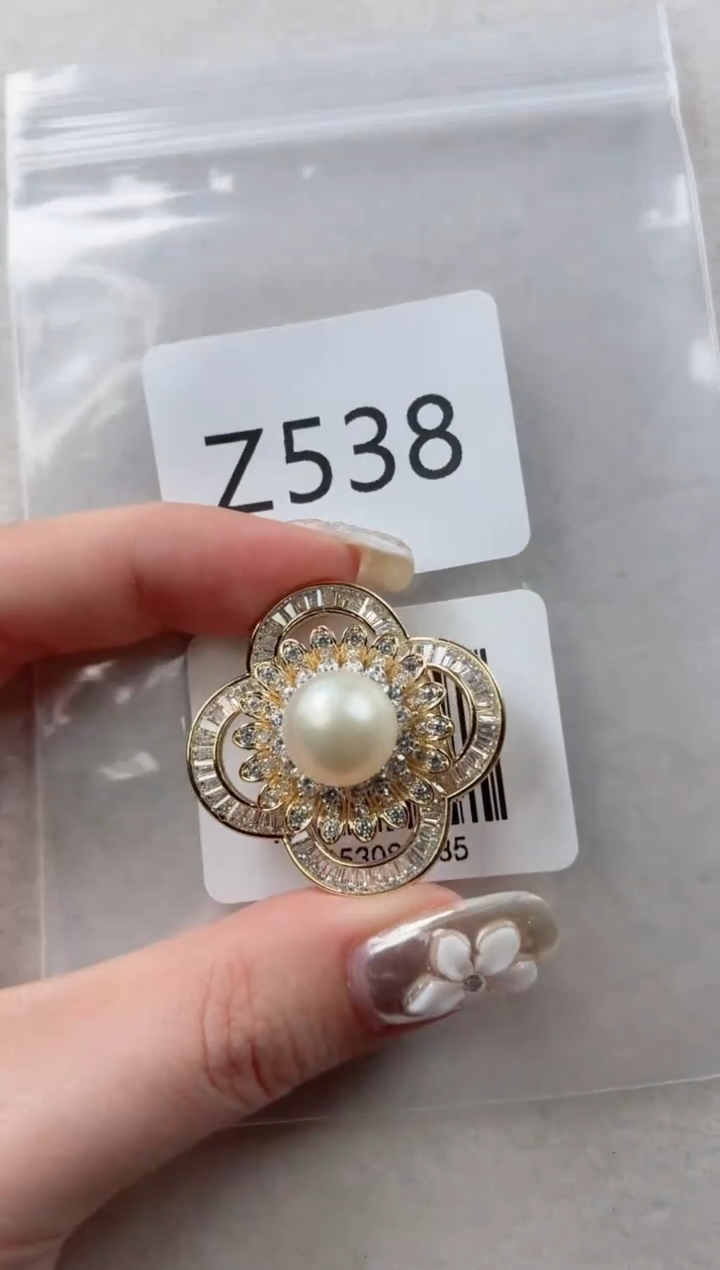 未镶嵌胸针海水珍珠Z538