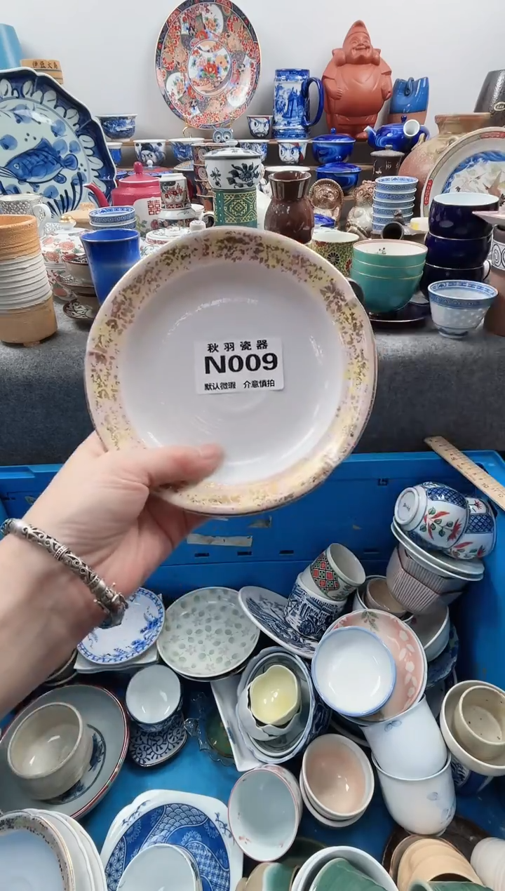 日式颖 默认微瑕千羽瓷器N009