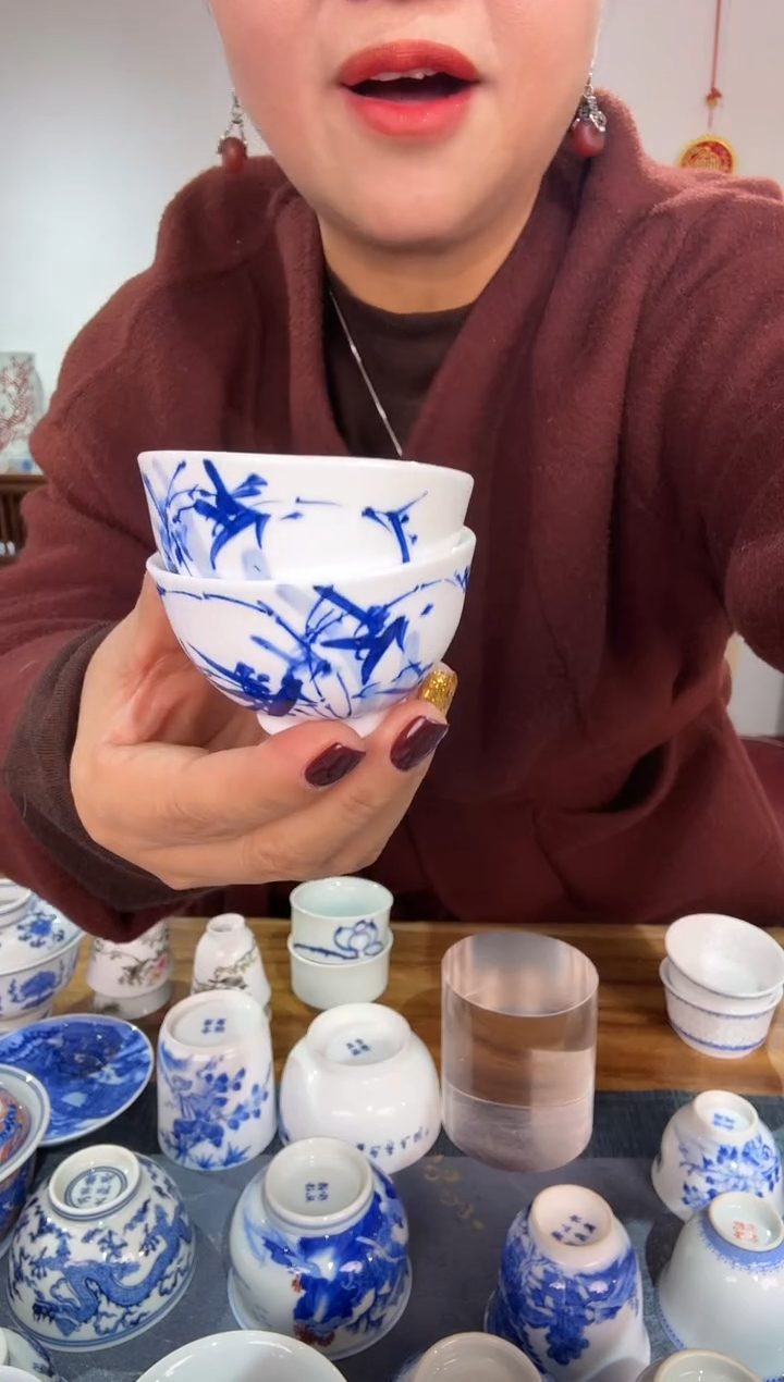 景德镇陶瓷手会茶杯