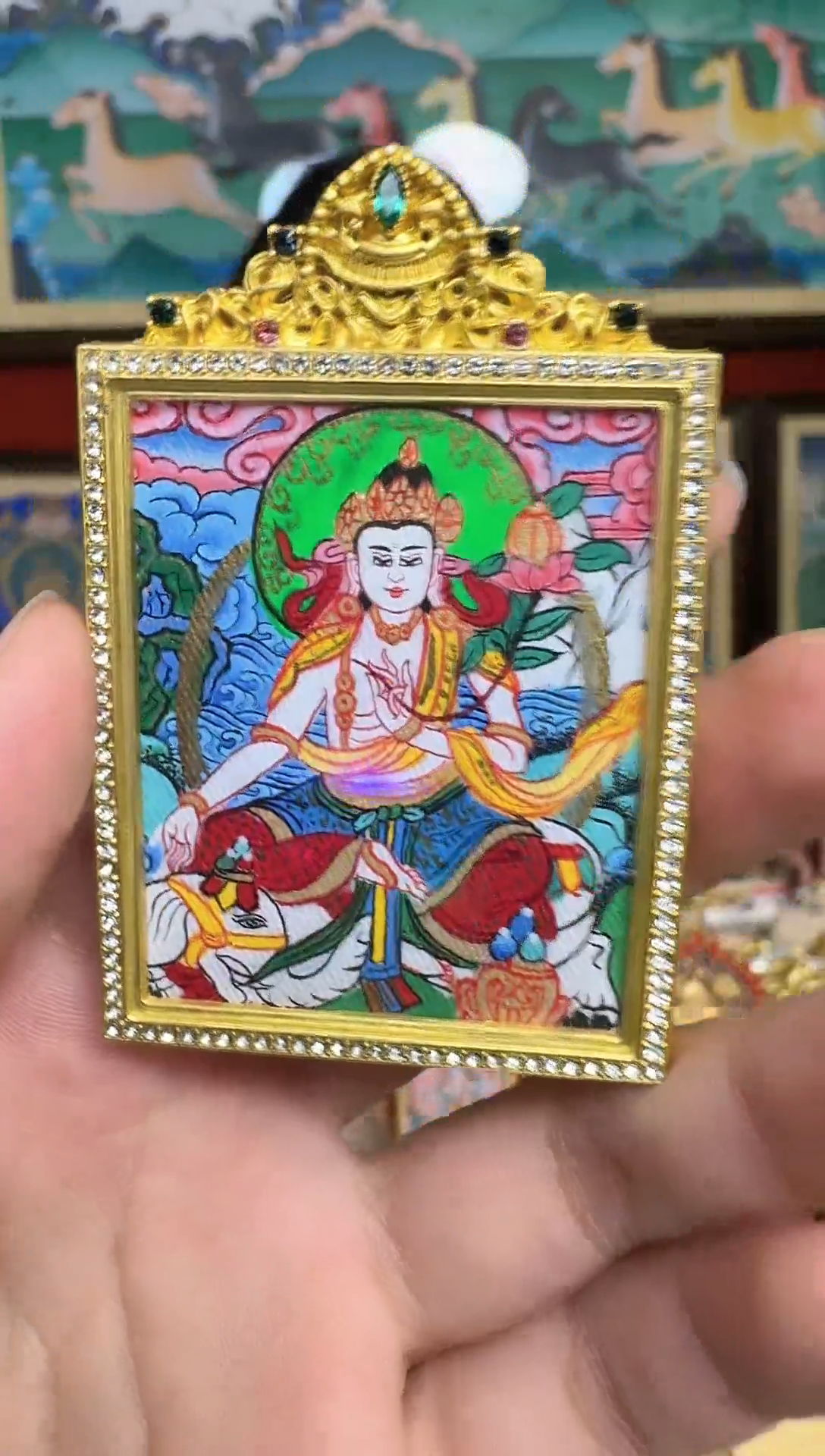 吊坠-热贡纯手绘