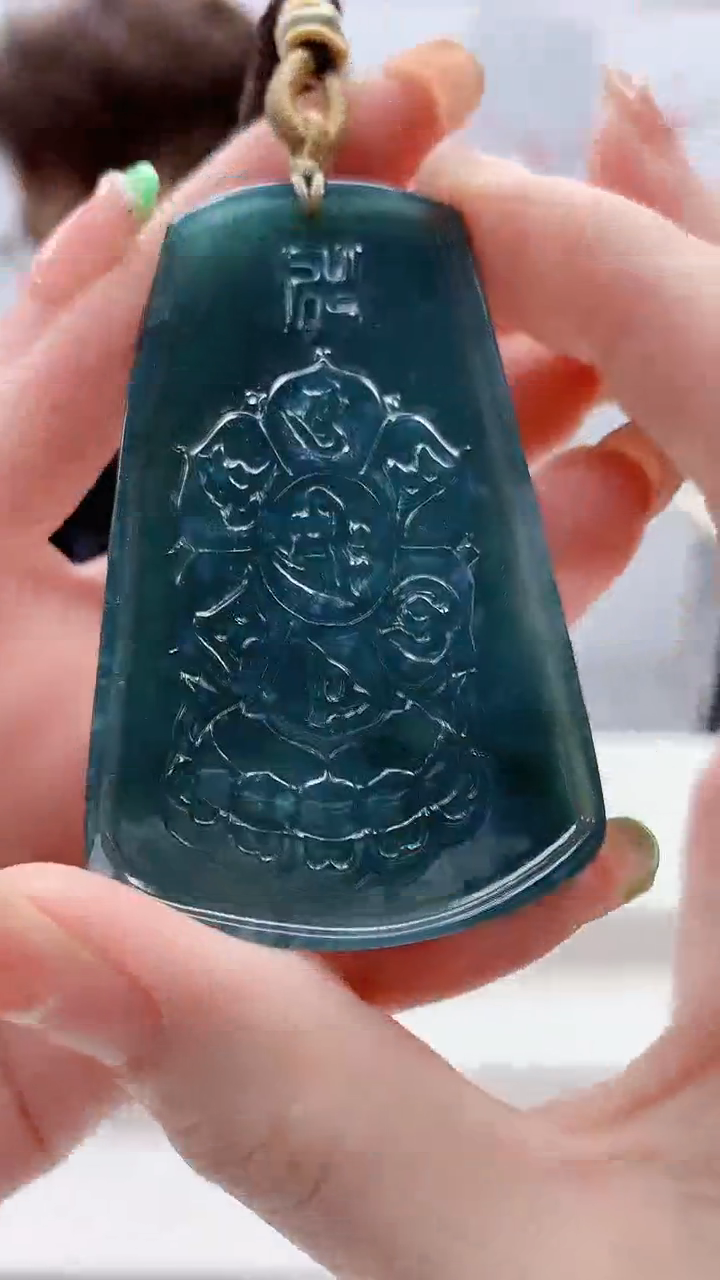 未镶嵌定制翡翠5159ry-毛货挂件139