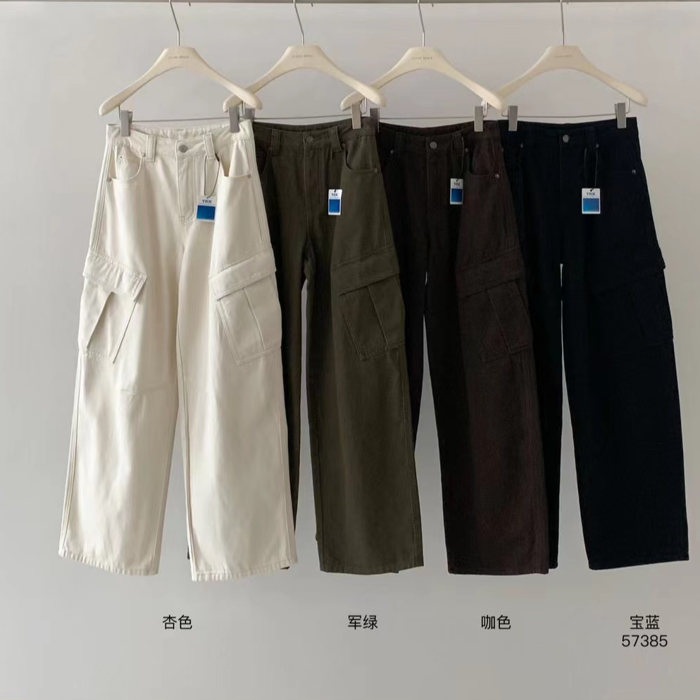 木兰 clean space ON退ON换牛仔休闲长裤秋冬53NG57385