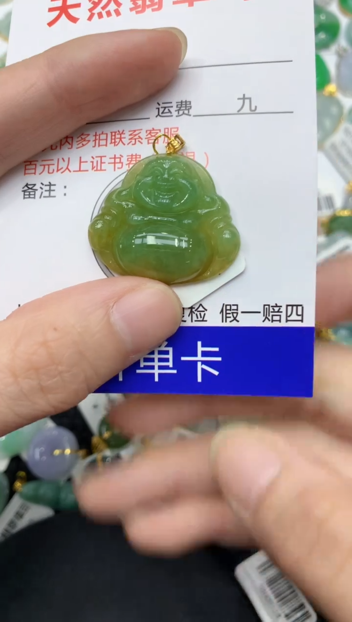 【闪购商品】翡翠颈饰18K金镶嵌11111111