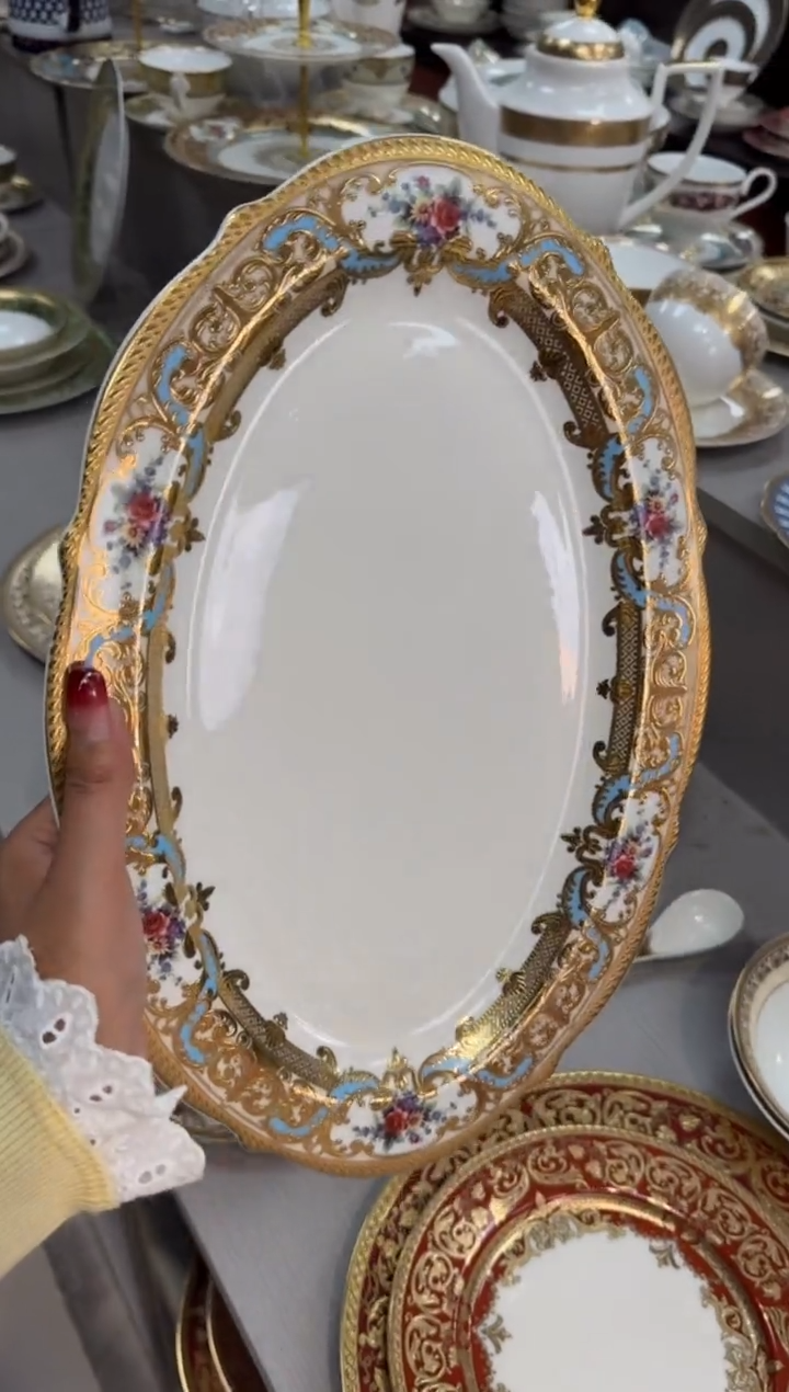 【闪购商品】瓷片14寸鱼盘1个  福利价