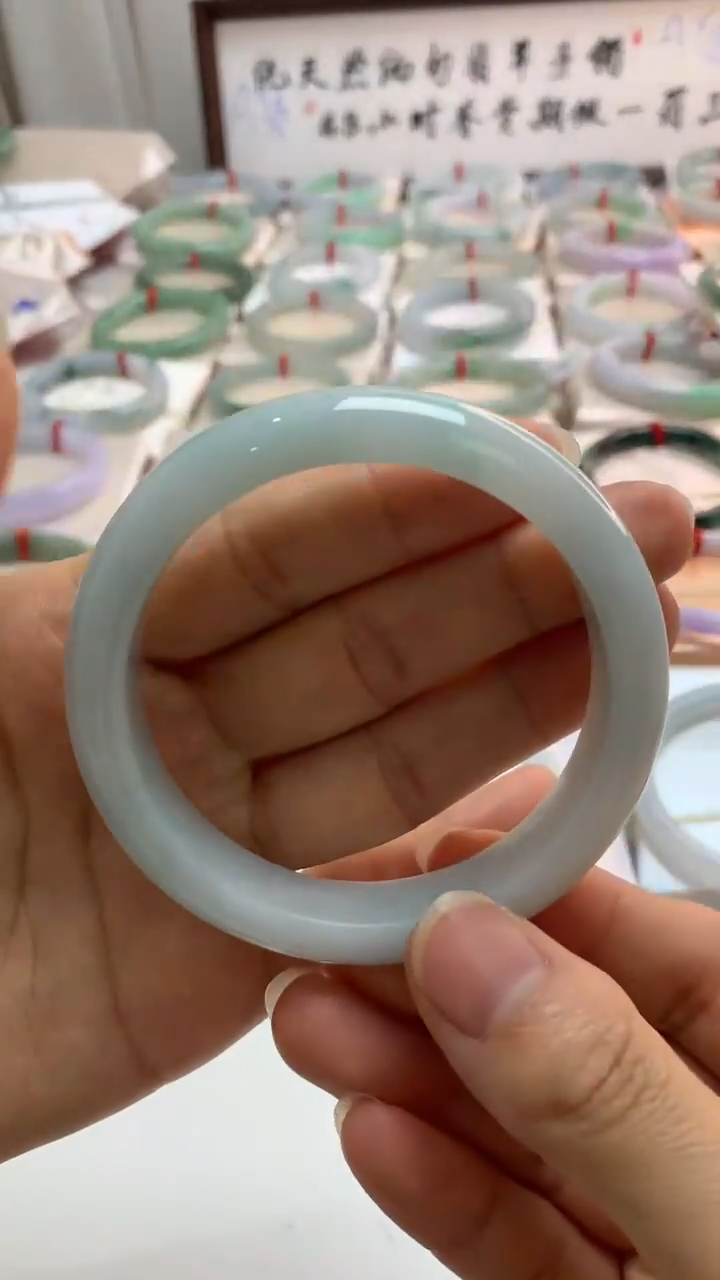 未镶嵌手镯翡翠58.8蓝调