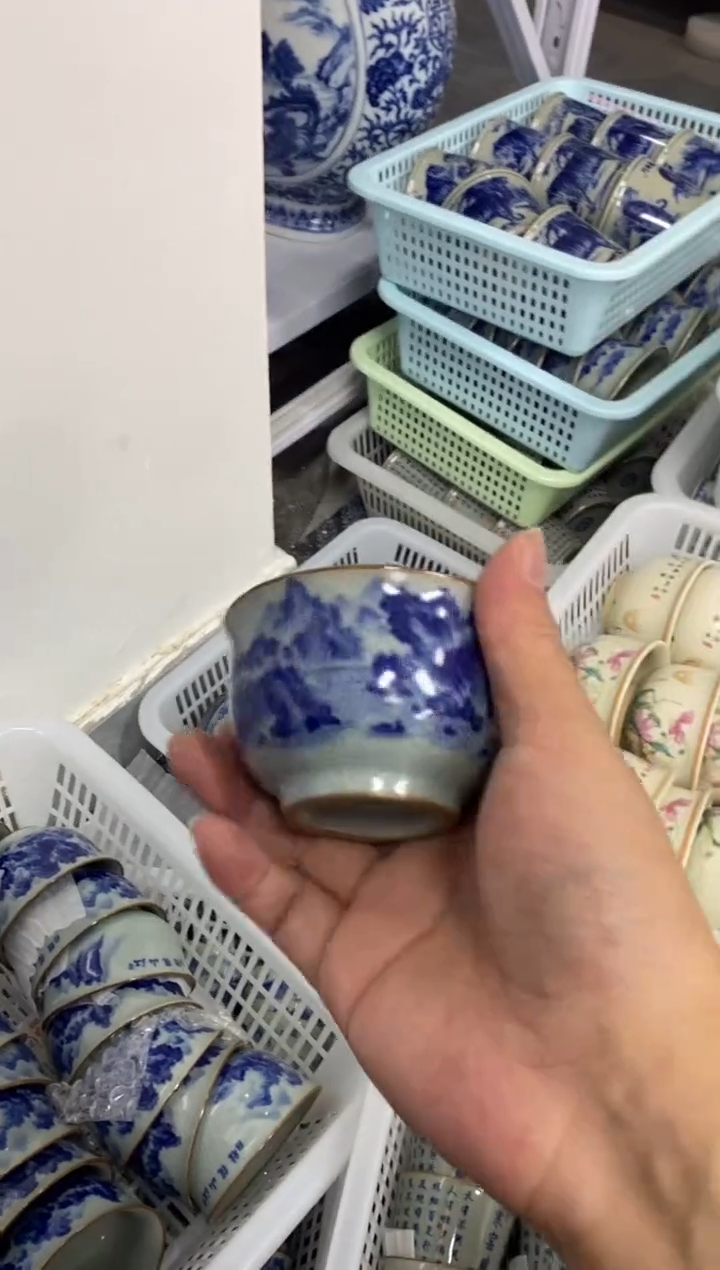 陶瓷景德陶瓷茶具容量约80