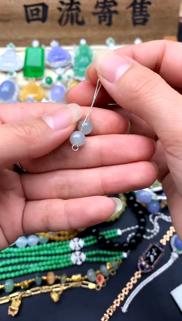 【闪购商品】翡翠耳饰18K金镶嵌196-中国好珍宝