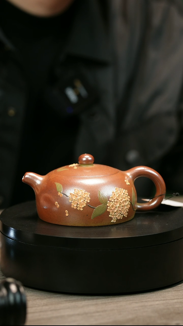 茶壶紫砂开**饮H2126李小琴段泥半月