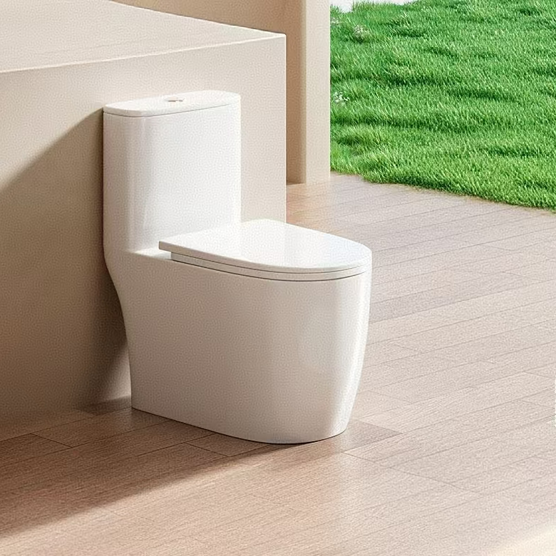 家用马桶防臭超漩虹吸式静音无唇冲水大口径节水马桶坐便器