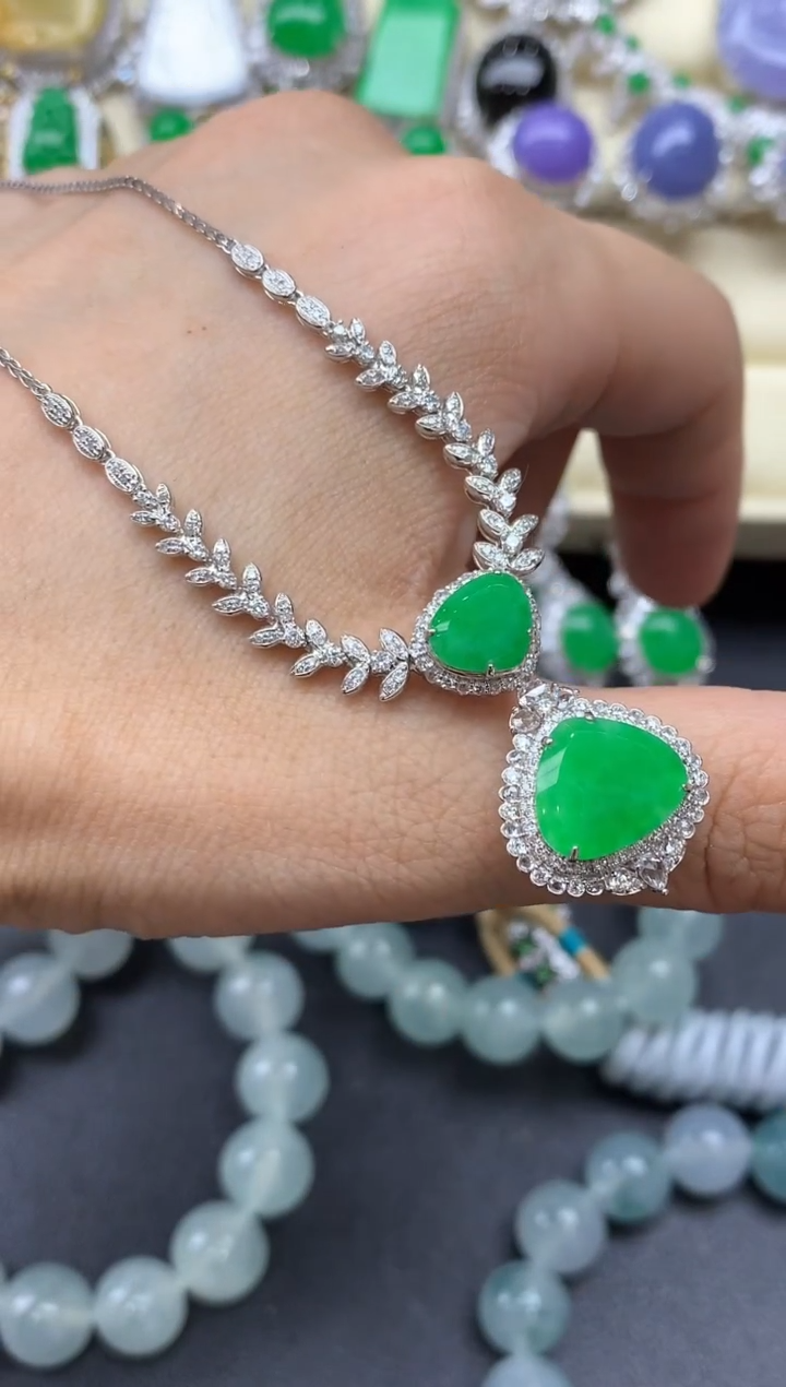 【闪购商品】翡翠颈饰18K金镶嵌616-中国好珍宝