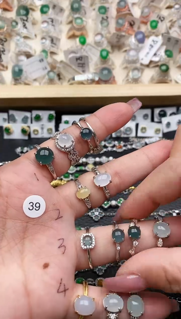 【闪购商品】翡翠戒指银S925镶嵌.......1