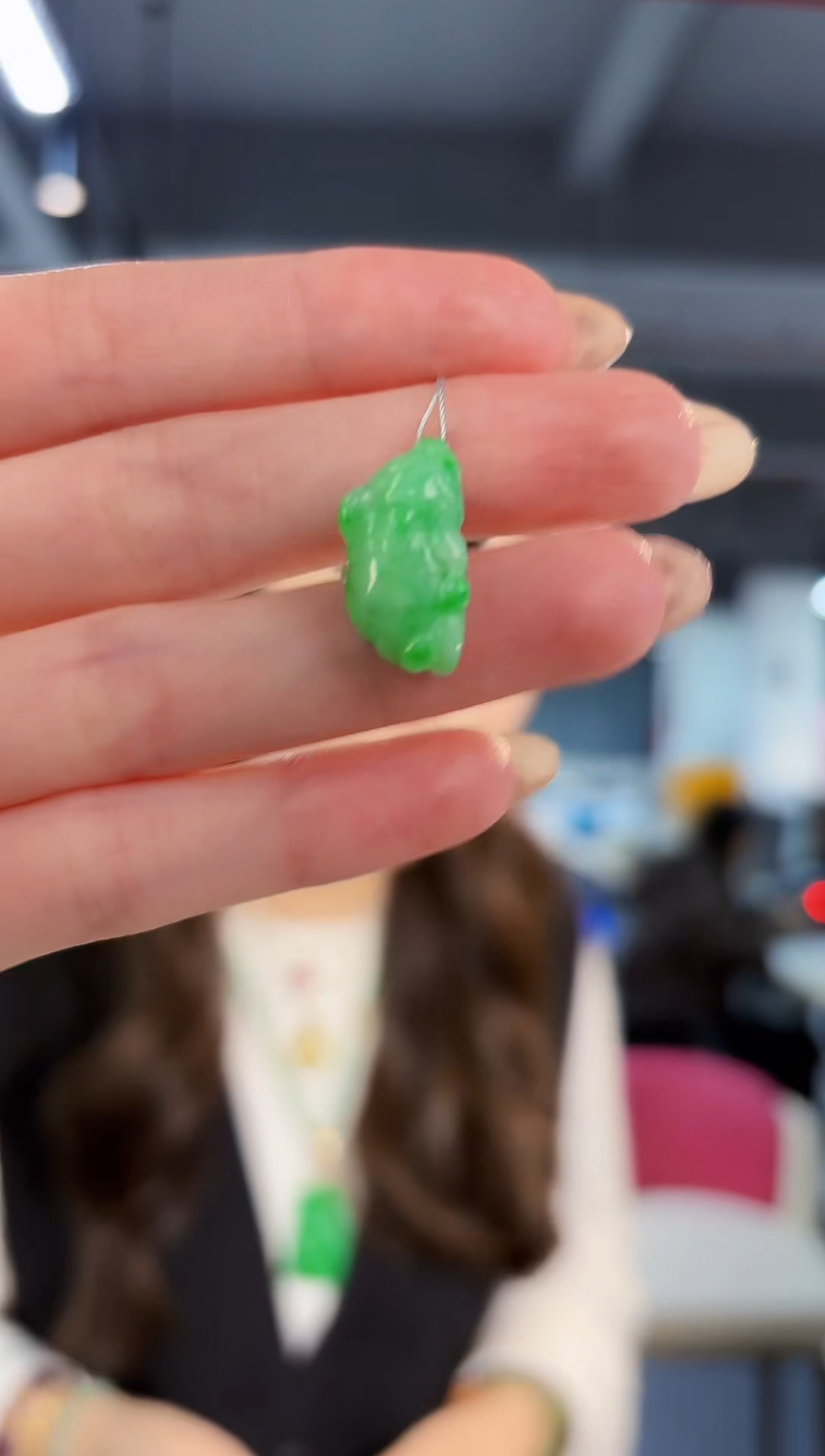 【闪购商品】翡翠颈饰18K金镶嵌缅料A货/支持复检/一件