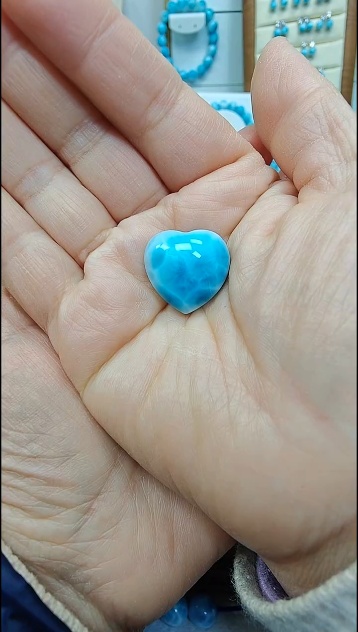 未镶嵌针钠钙石（海纹石）珠宝半成品捧**女多样性发一