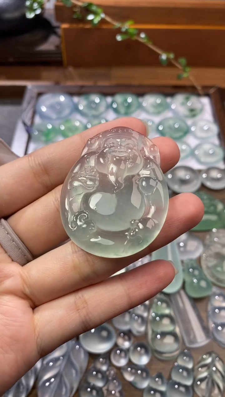 吊坠(不含链)未镶嵌翡翠财神爷