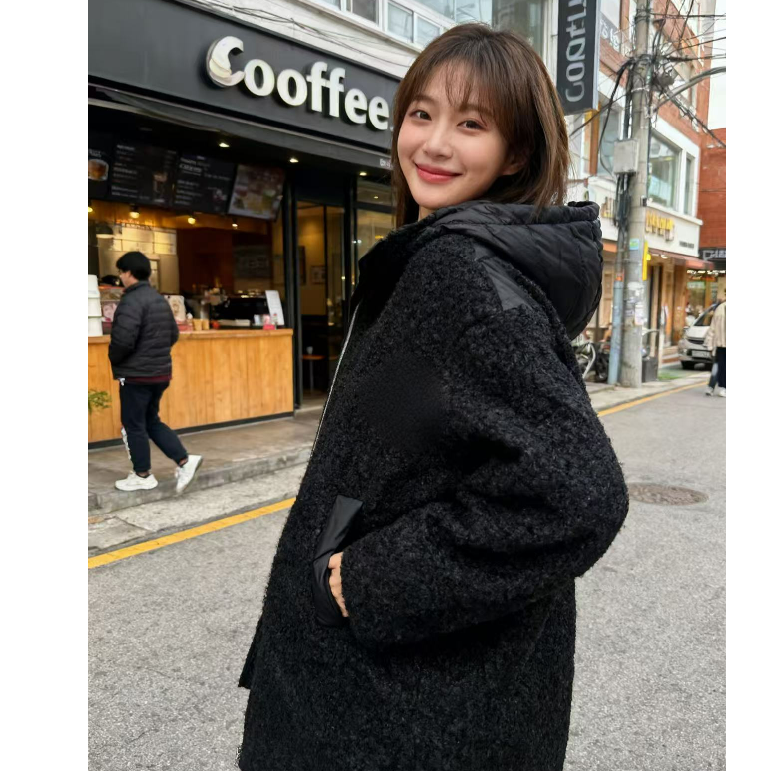 【羊毛卷】毛绒帽子可拆卸冬季ins风保暖