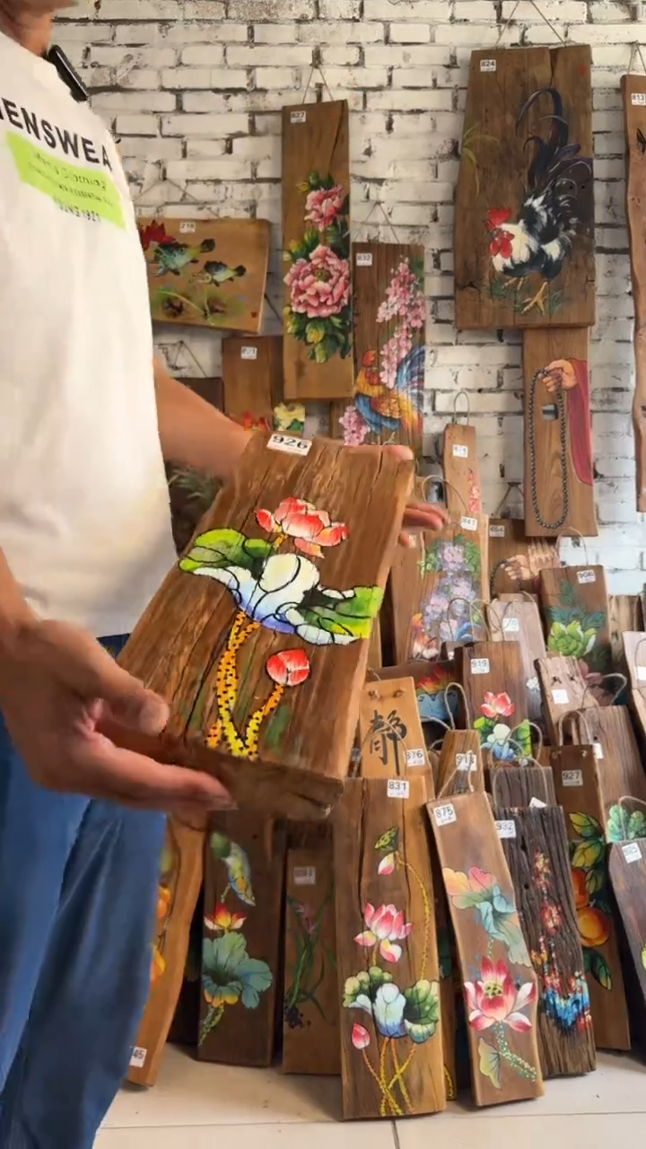 吊坠桃核926号门板画