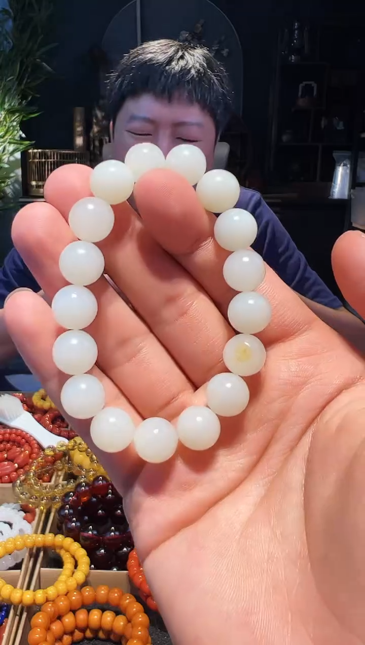 手串未镶嵌和田玉12+精圆