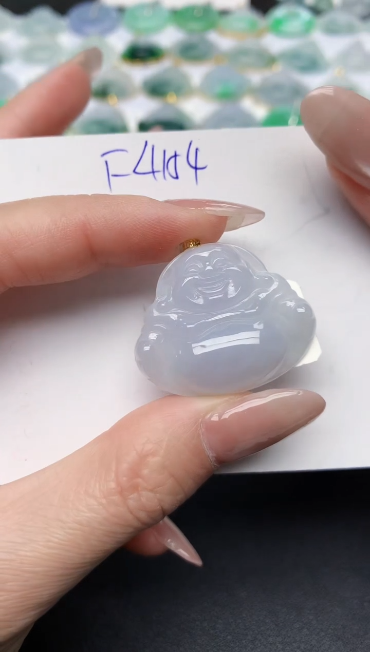 颈饰18K金镶嵌翡翠天然缅甸A货翡翠百元以上9元证书费自理