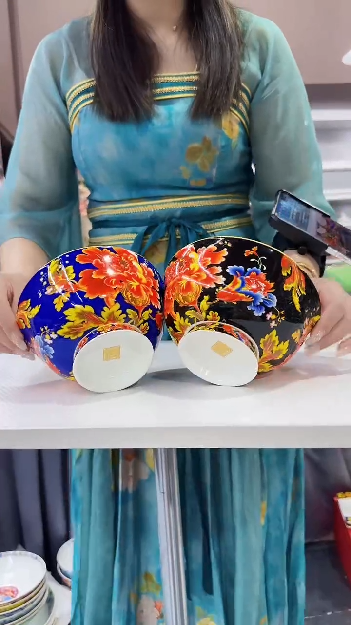 瓷片6英寸面碗戴安娜2个景德镇陶瓷