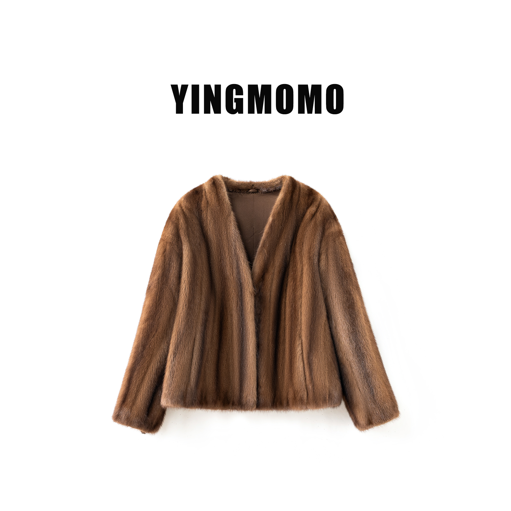【YINGMOMO】影哥「Bella」北美原生貂中古范时髦小姨风水貂皮草