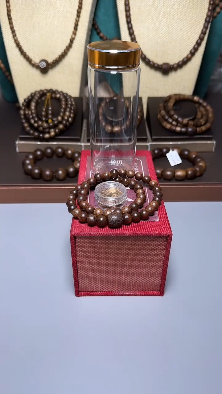 沉香富森红土0.8双圈圆珠