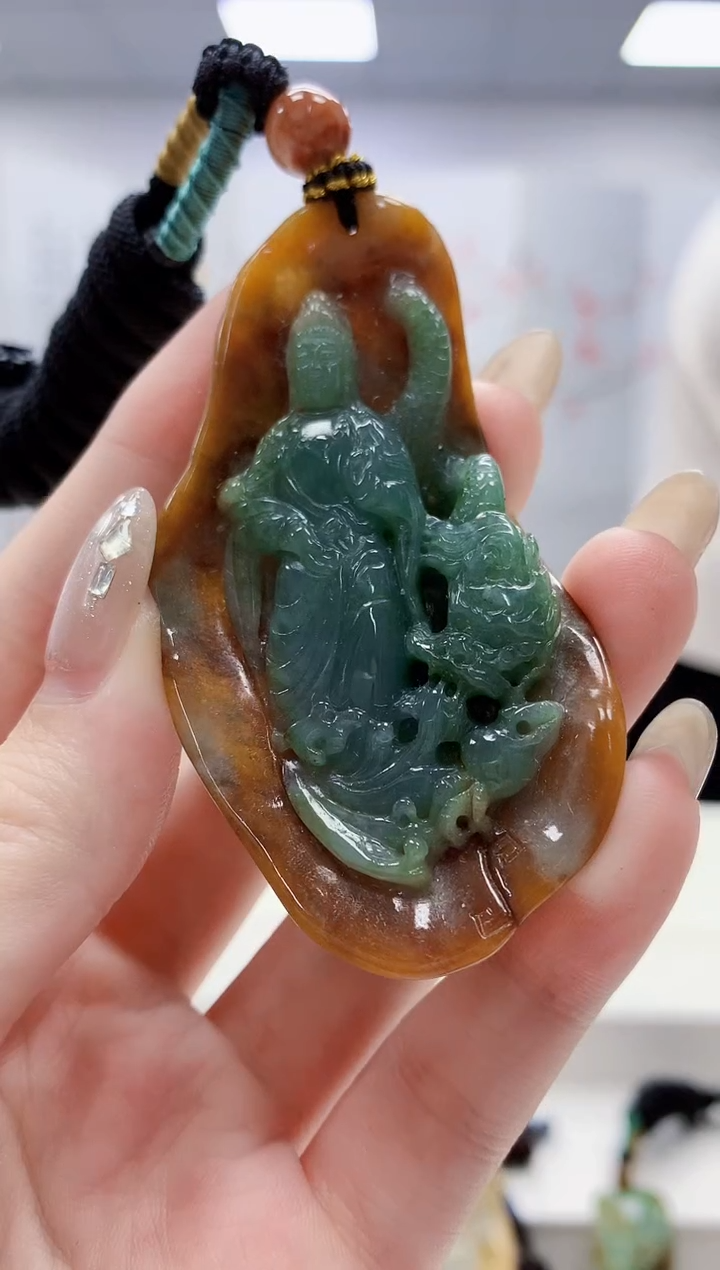 未镶嵌定制翡翠4917jw-毛货挂件49