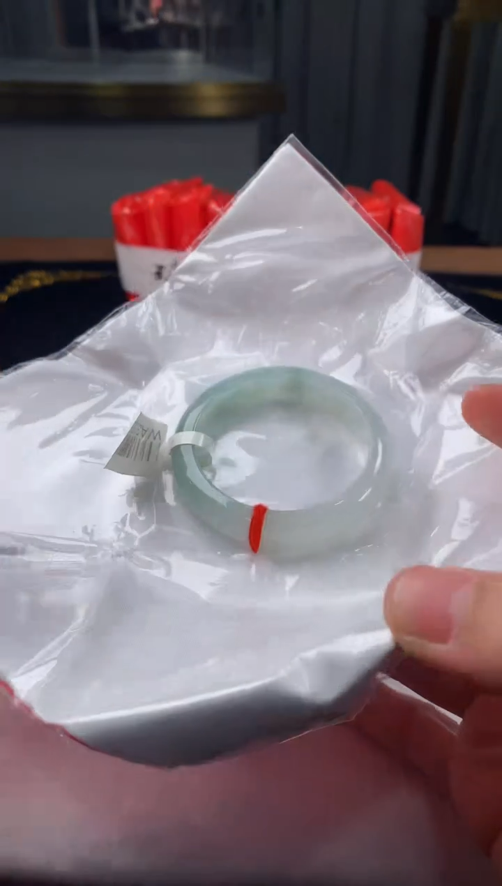 未镶嵌定制翡翠5073毛货不退不换 54-55圈