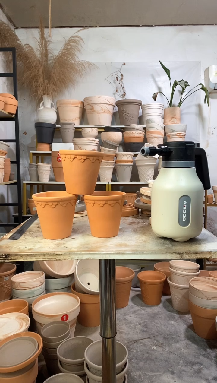 瑕疵无售后13*13红陶巴洛克 3盆无托