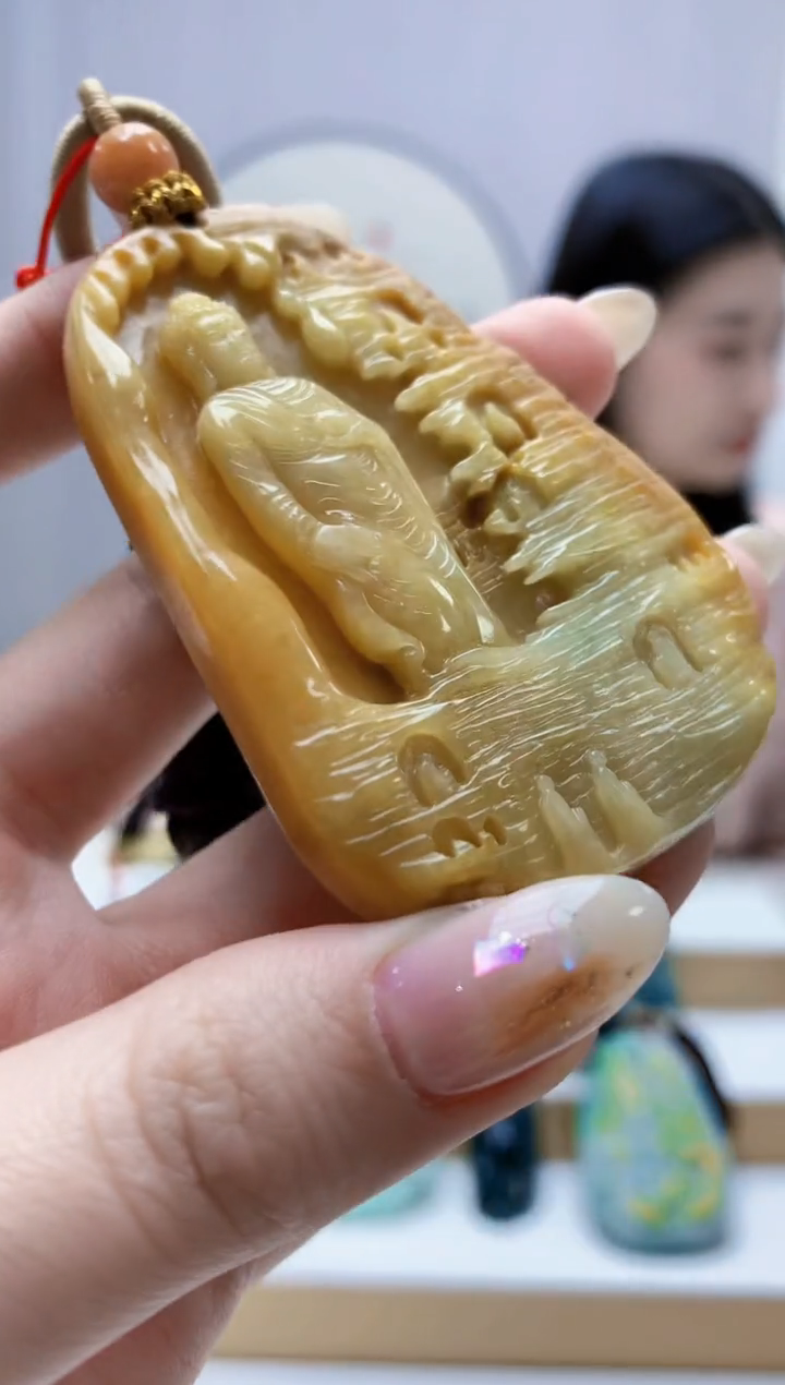 未镶嵌定制翡翠4812jw-毛货挂件7