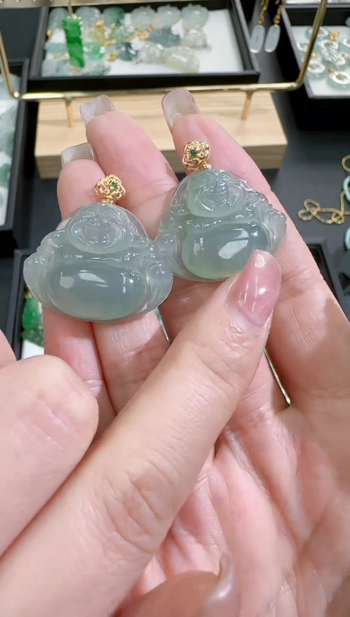 【闪购商品】翡翠颈饰18K金镶嵌250210139