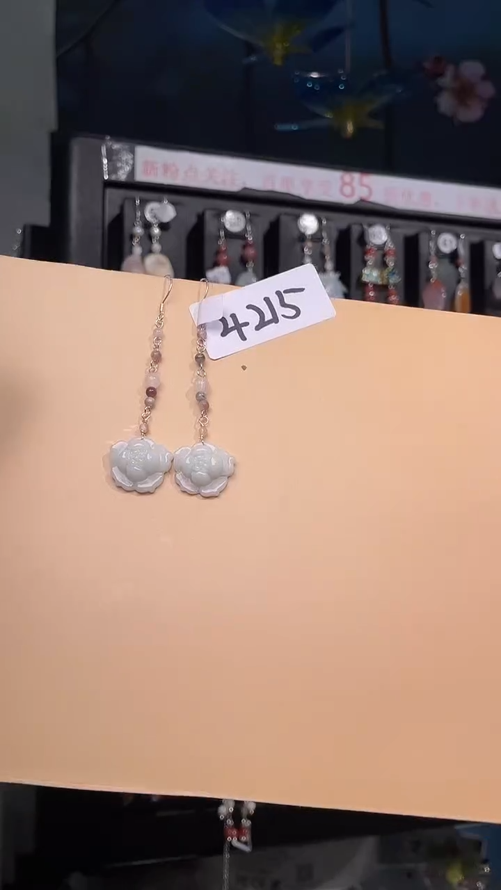 未镶嵌翡翠耳饰喜欢拍