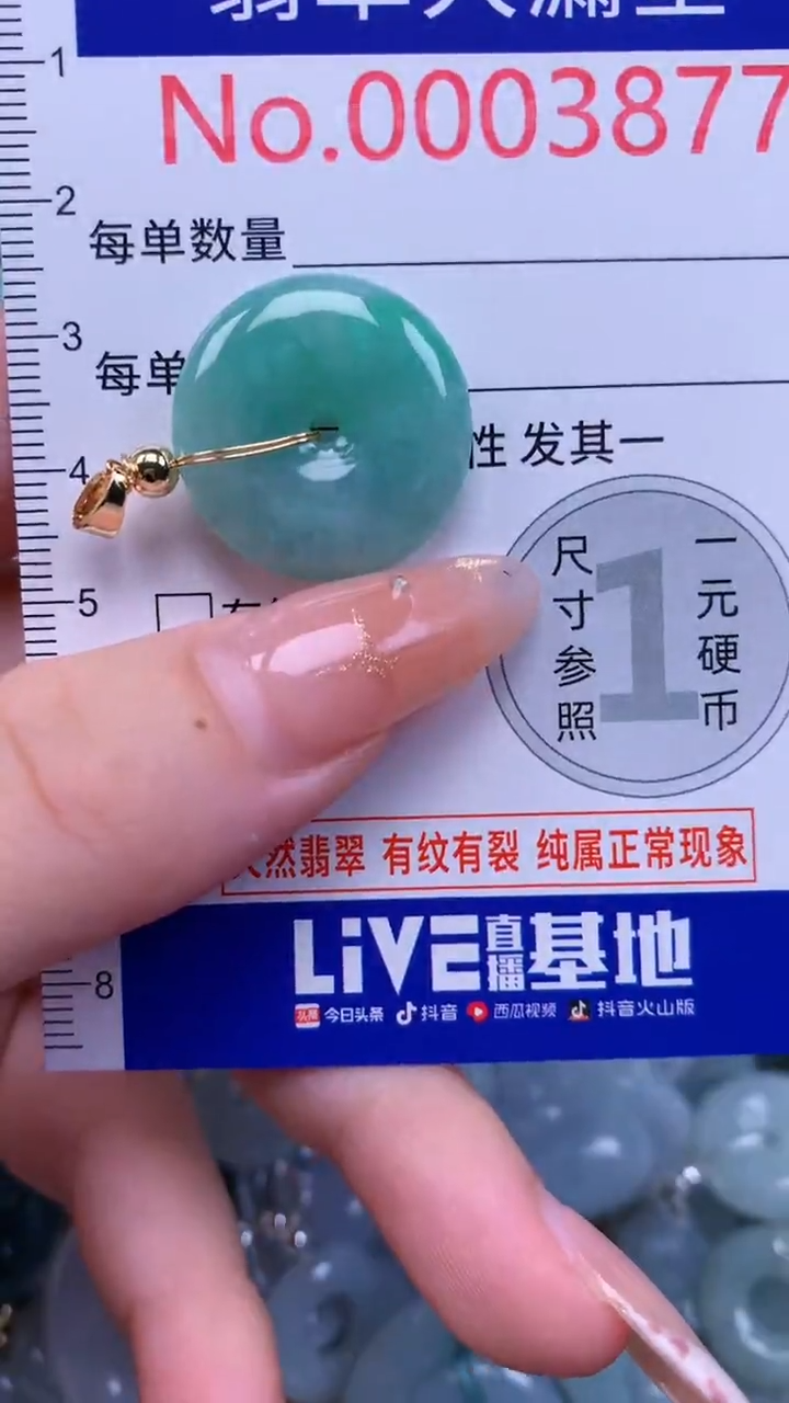 翡翠未镶嵌吊坠(不含链)3877