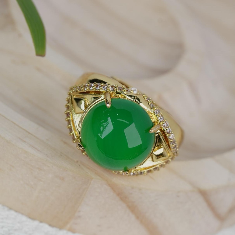 【蛋面戒指】JZH113-2 简约大气 经典百搭款 多样性发其一 玛瑙戒指