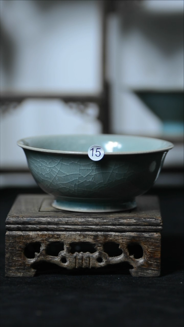 15号微瑕普洱杯清凉寺汝瓷