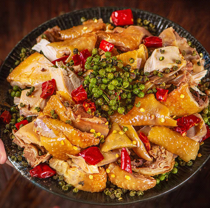 正宗虎家【烧鸡】加【麻椒鸡】各一只整两只卤制土鸡熟食开袋即食