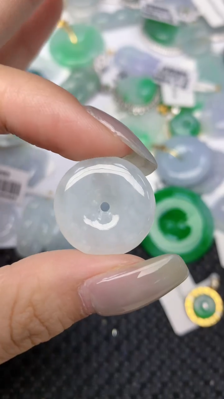 颈饰未镶嵌翡翠 天然缅甸翡翠a货百元以上9元证书费自理