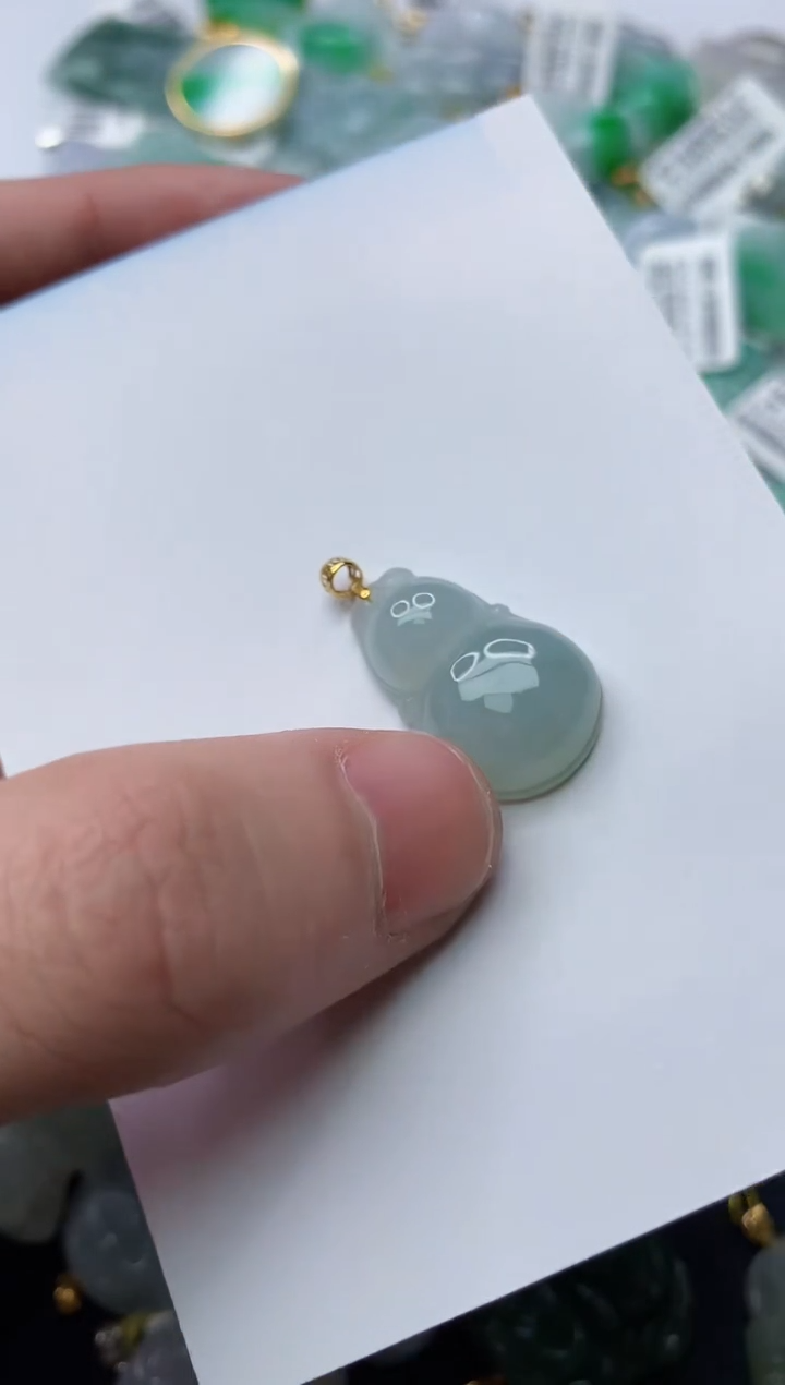 【闪购商品】翡翠颈饰18K金镶嵌36...........