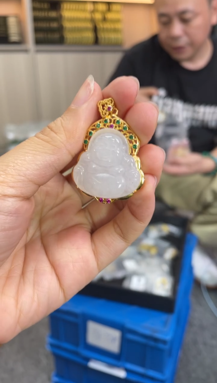 和田玉银S925镶嵌颈饰多样性发一件